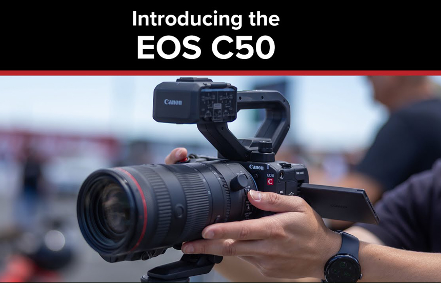 NUEVA CANON EOS C50 7K CON SENSOR CMOS DE FOTOGRAMA COMPLETO Y LENTE HÍBRIDO RF85MM F/1.4 L VCM CON MONTURA RF