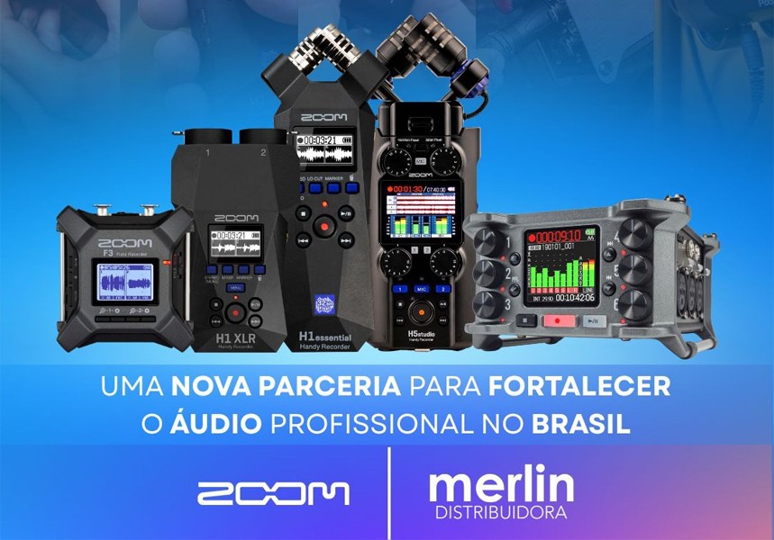 MERLIN ASUME LA REPRESENTACIÓN DE ZOOM CORPORATION PARA EL MERCADO BRASILEÑO