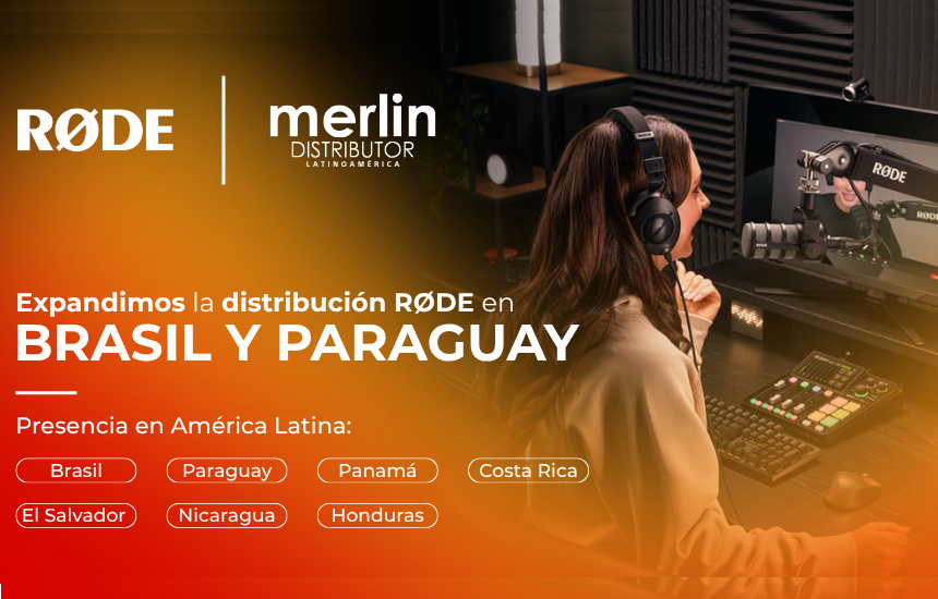 MERLIN DISTRIBUTOR AMPLIA LA DISTRIBUCIÓN DE RØDE A MÁS PAÍSES DE AMÉRICA LATINA COMO BRASIL Y PARAGUAY