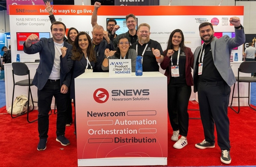 SNEWS PRESENTA VOLK EN NAB SHOW Y GANA EL PREMIO PRODUCTO DEL AÑO