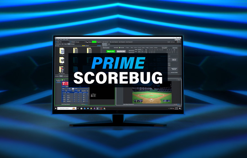 CHYRON LANZA PRIME SCOREBUG, UNA NUEVA SOLUCIÓN DEDICADA PARA GRÁFICOS DE MARCADOR EN TRANSMISIONES DEPORTIVAS