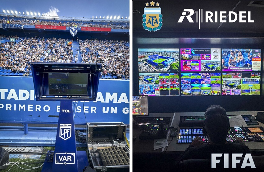 LA SOLUCIÓN SIMPLYLIVE DE RIEDEL IMPULSA EL VAR CENTRALIZADO PARA LA MÁXIMA CATEGORÍA DEL FUTBOL ARGENTINO