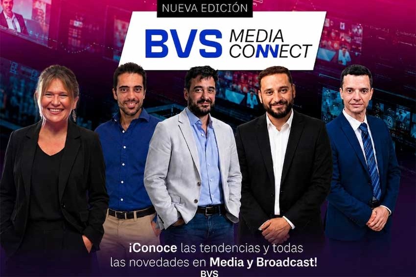Pia Favelukes de BVS, Leoanerdo Rombola de Harmonic, Esteban Santos de Dell, Gabriel Mendes de Synamedia y Roberto Jerez de Evertz