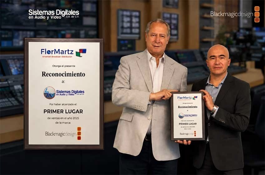 SISTEMAS DIGITALES EN AUDIO Y VIDEO VUELVE A SER EL MEJOR RESELLER EN VENTAS EN MÉXICO DE BLACKMAGIC DESIGN