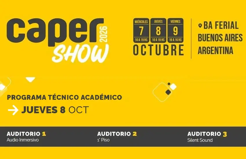 CAPER SHOW 2026 – PROGRAMA ACADÉMICO CORRESPONDIENTE AL DÍA JUEVES 8 DE OCTUBRE